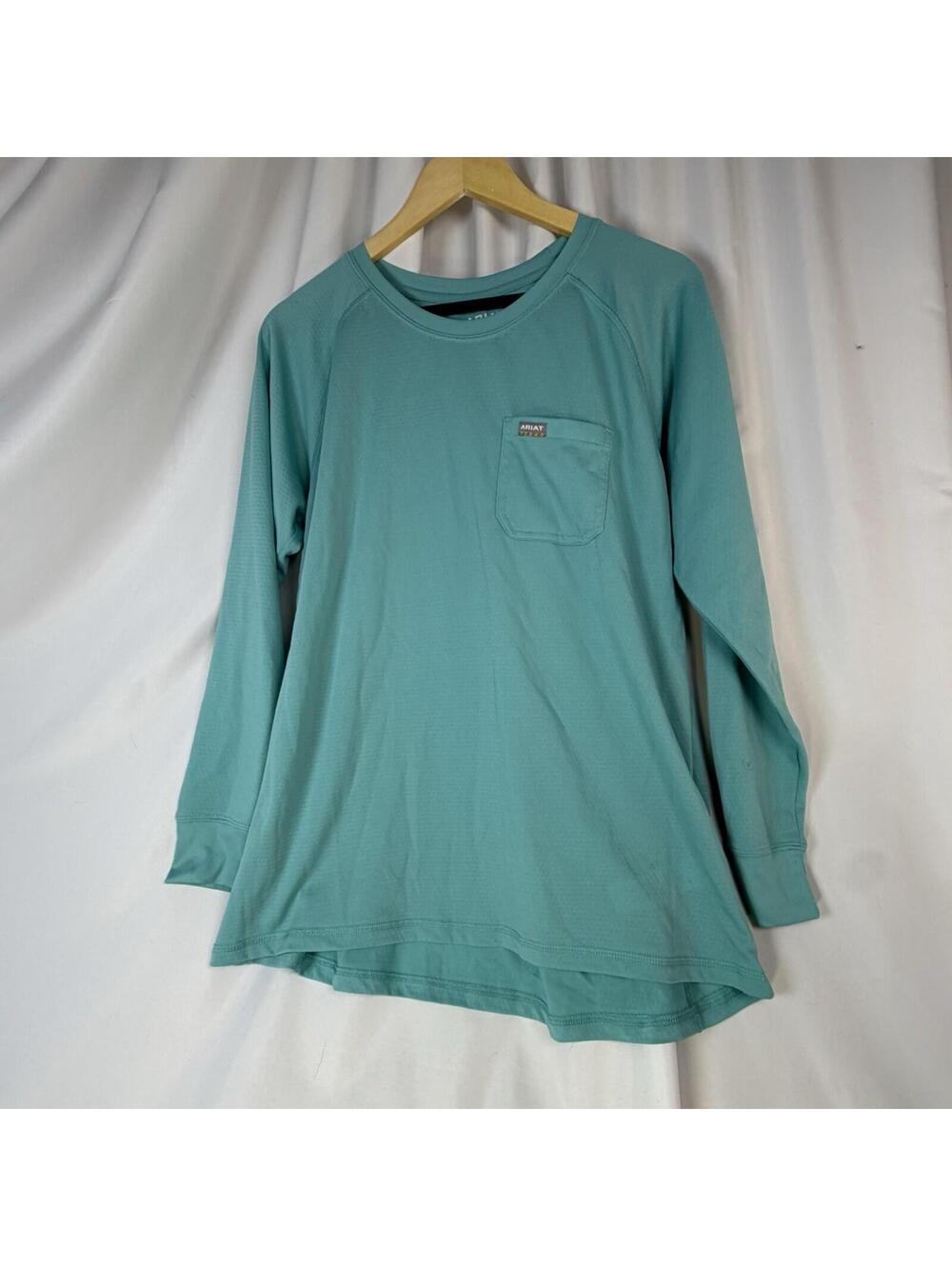 Ariat Mens Aqua Long Sleeve Rebar Athletic Shirt Breathable 1X Outdoors Workwear